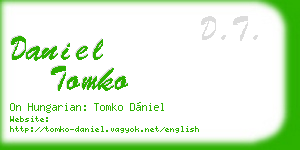 daniel tomko business card